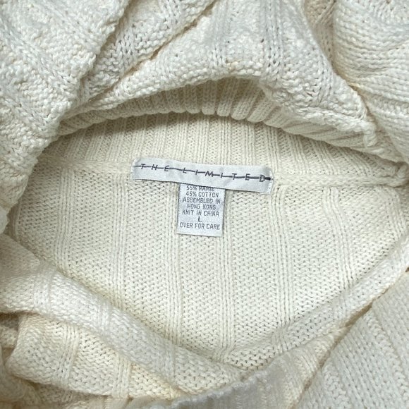 The Limited Women’s Turtleneck Cream Ivory Sweater Tunic Size L - New - Picture 10 of 11